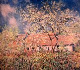 Claude Monet Canvas Paintings - Springtime At Giverny
